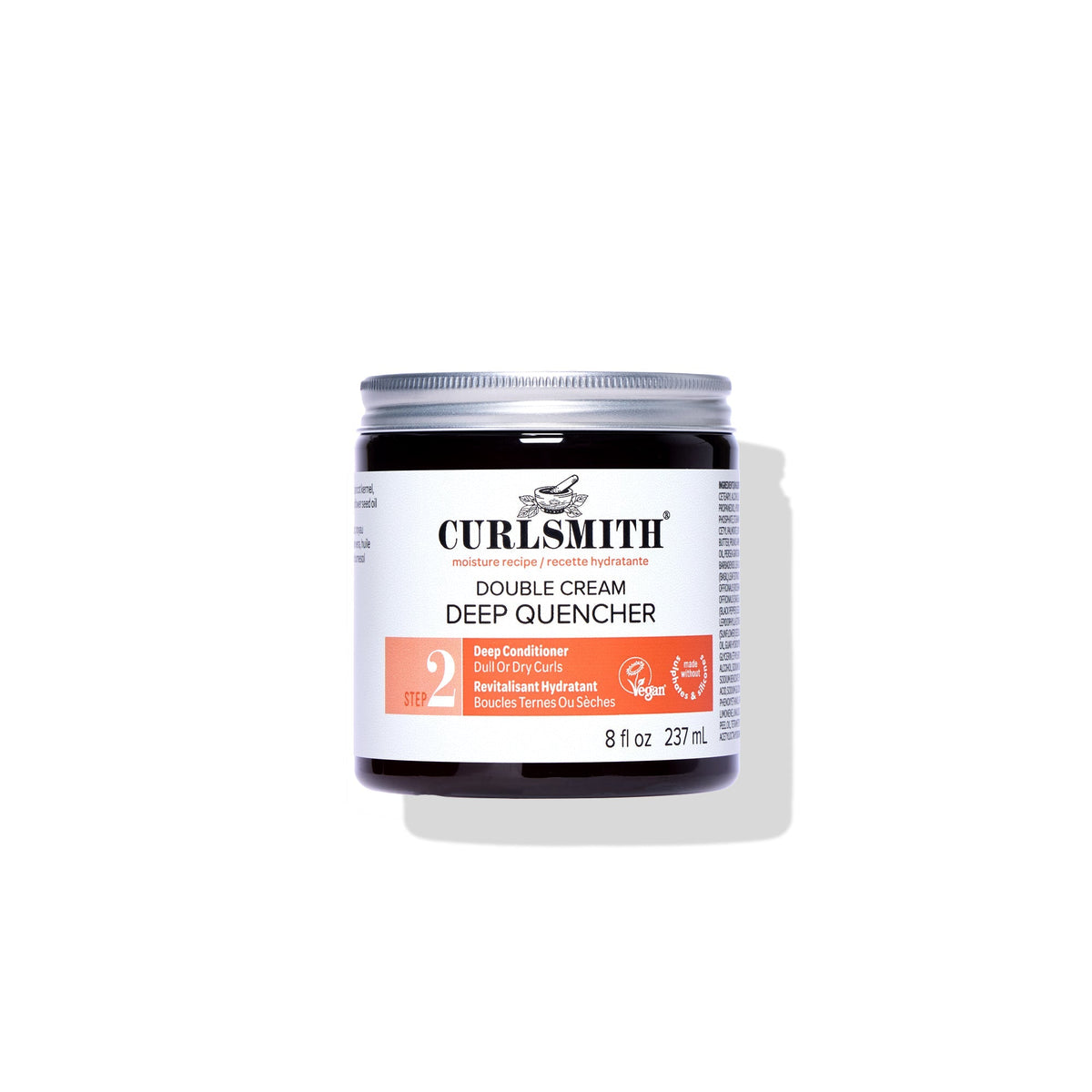 Curlsmith Double Cream Deep Quencher jar on a white background