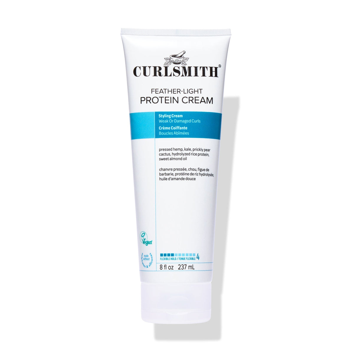 Curlsmith Feather-Light Protein Cream tube on a white background