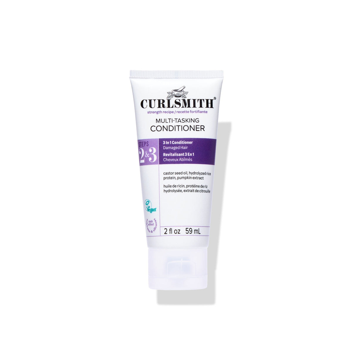 Curlsmith multi-tasking conditioner tube on a white background