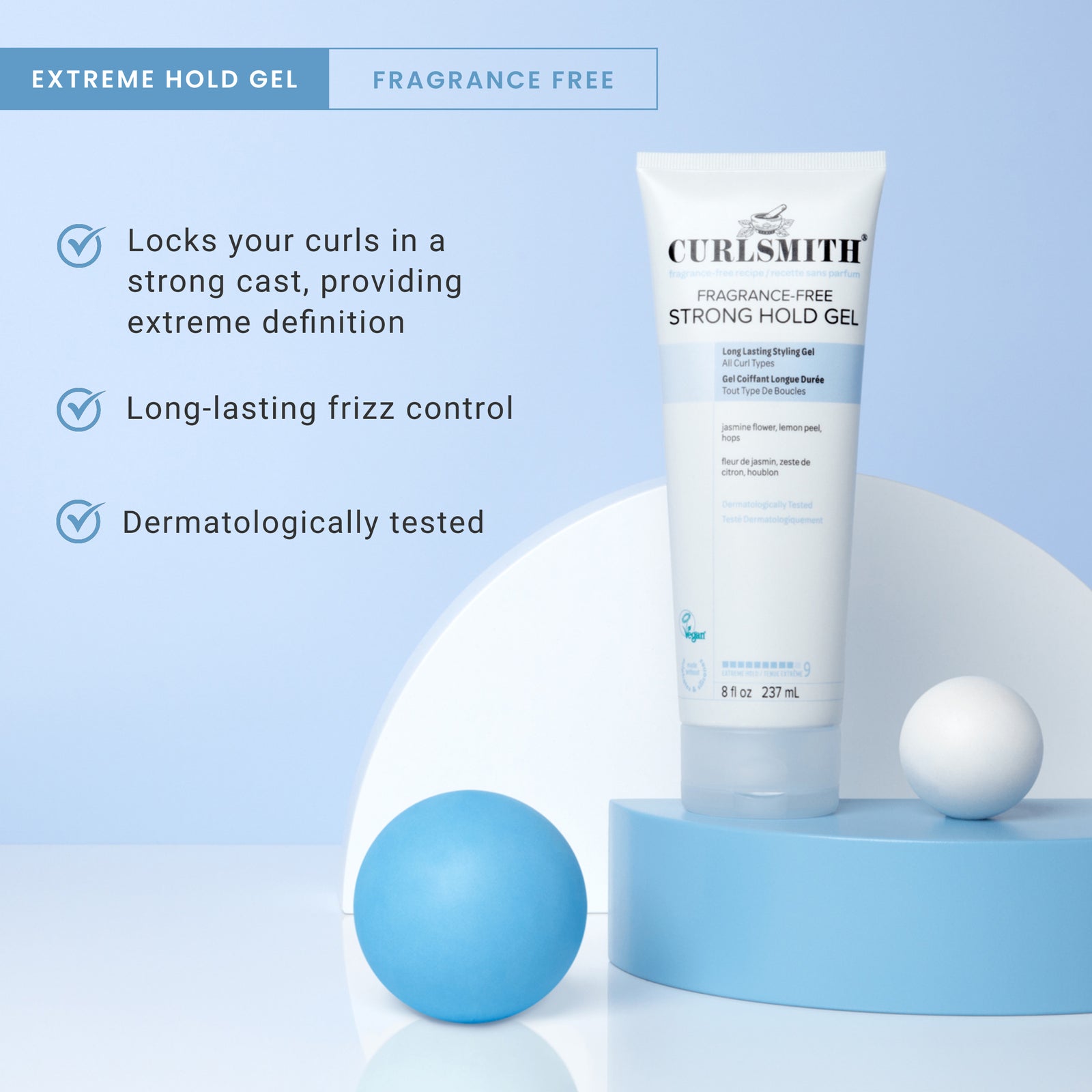 Fragrance-Free Strong Hold Gel, Click to enlarge